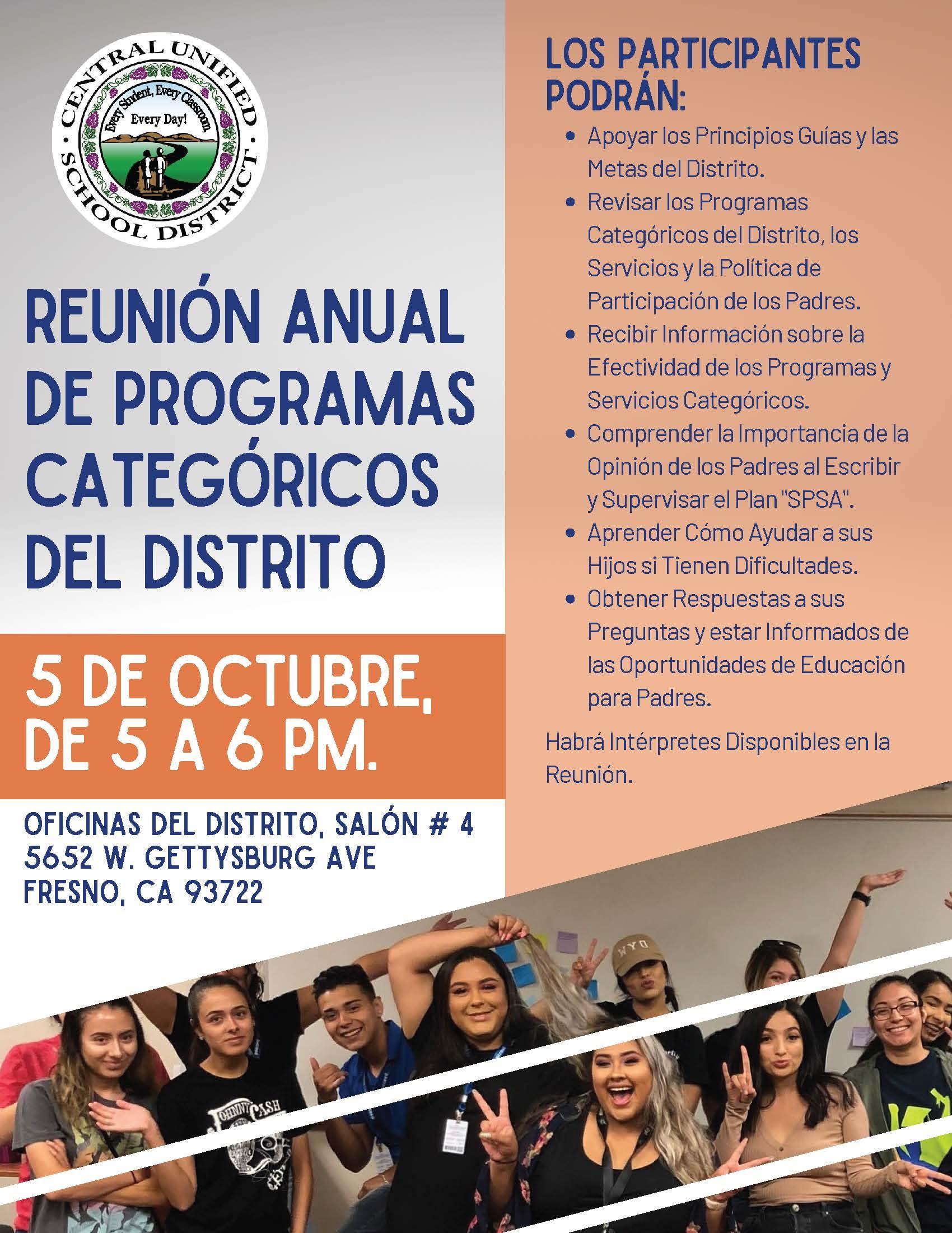 District Annual Categorical Programs Meeting